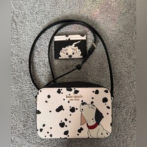 Kate Spade 101 Dalmatians camera purse and wallet